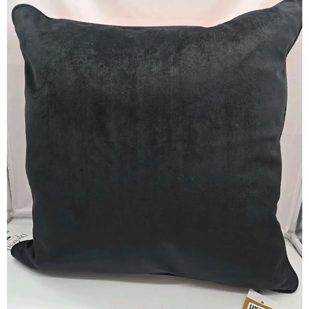 Djebeli NEW Pink Black Palm Tree Pillow 100% Duck Feather Filling MORROCO Modern
